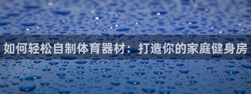 星娱乐包月是干嘛的：如何轻松自制体育器材：打造你的家