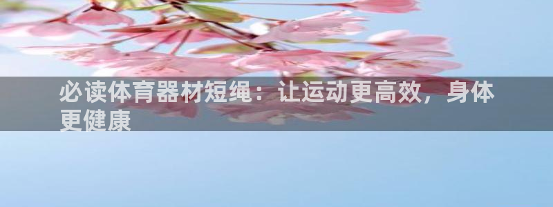 星欧娱乐属于什么档次的网站啊：必读体育器材短绳：让运